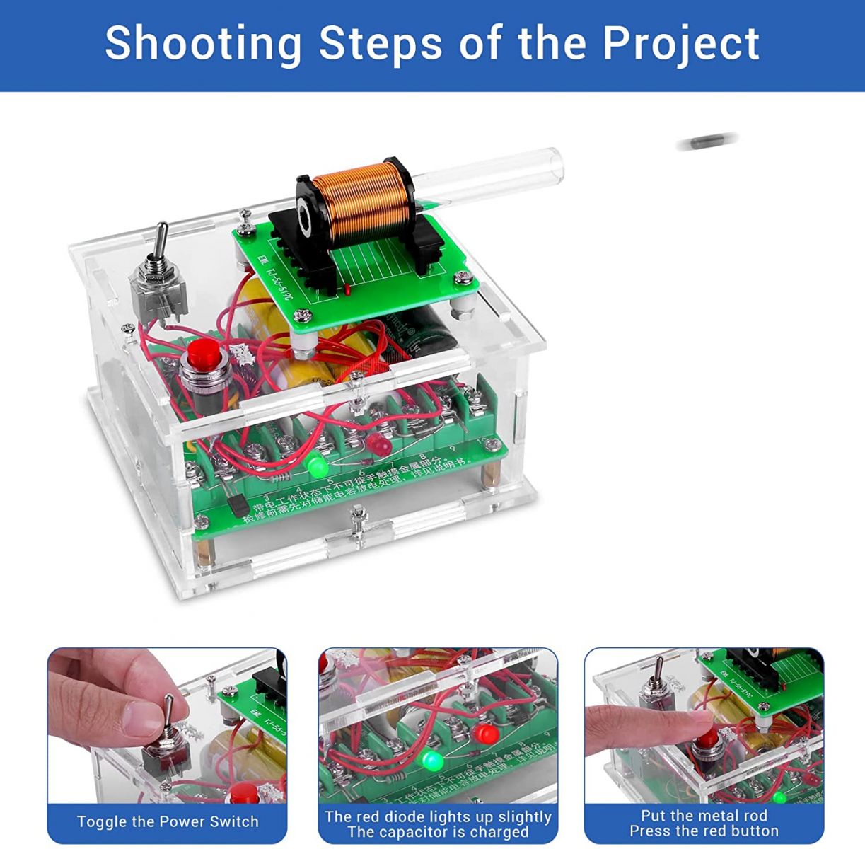 DIY Kit High Voltage Electromagnetic Transmitter | STEM Eudctaion 